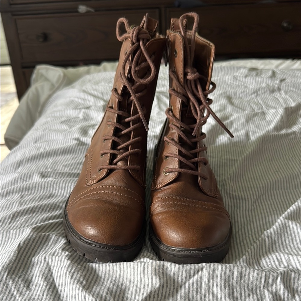 Target Brown Combat Boots